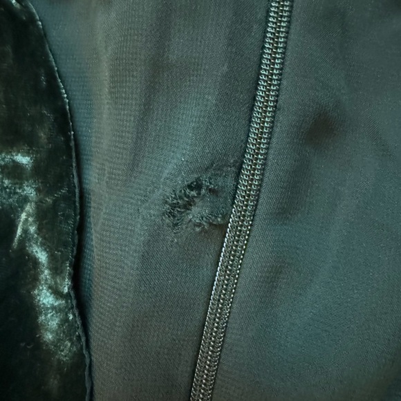 Madewell green velvet mini dress size 00 - Picture 6 of 6